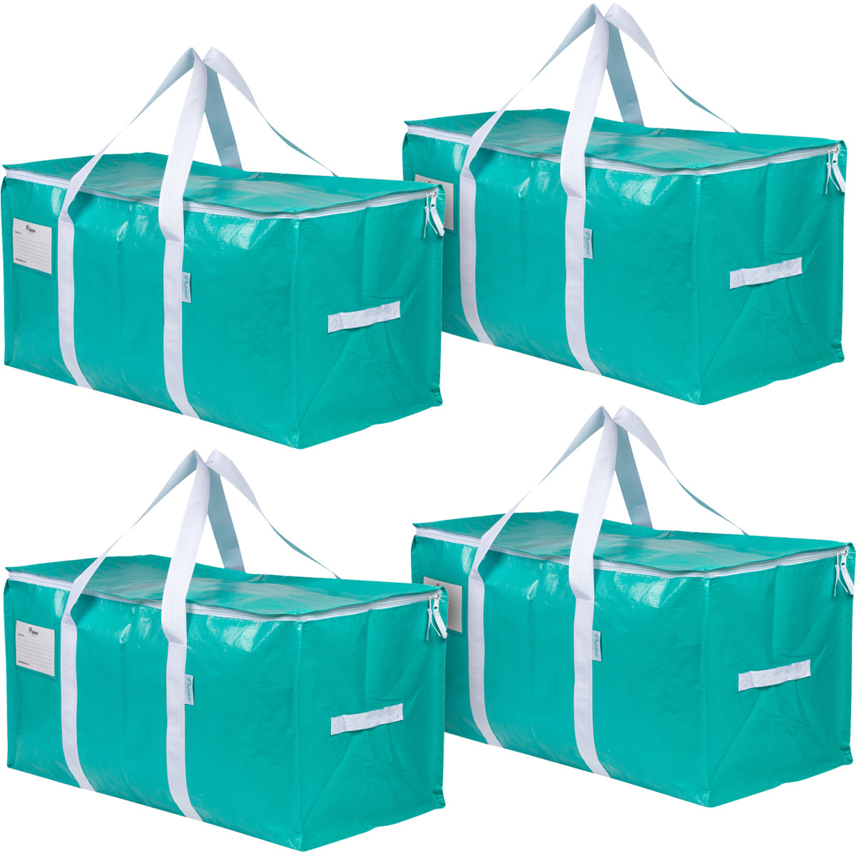 Primo Bags Heavy Duty Moving and Storage Bags 4 Pack, Sea Foam Blue