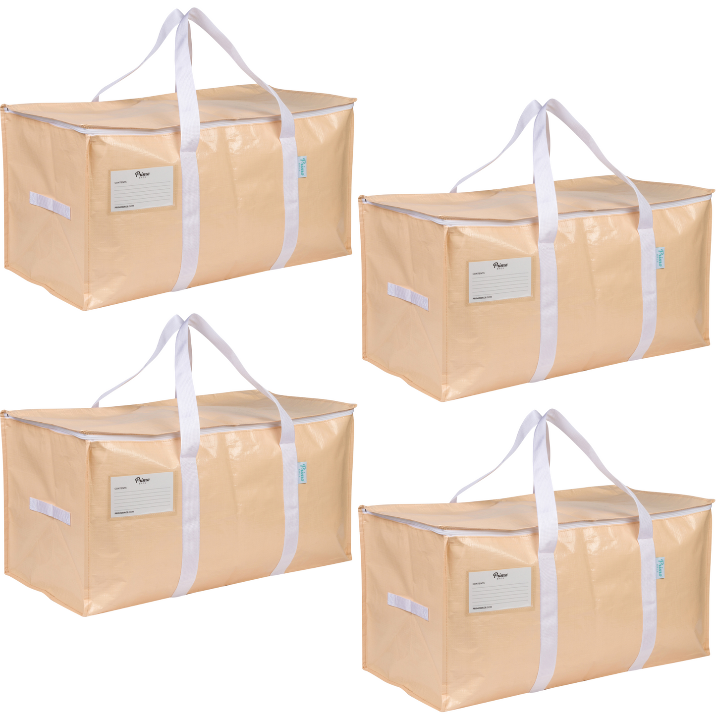 Primo Bags Moving and Storage Bags 4 Pack, Winter Wheat